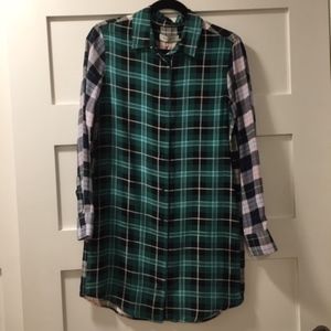 Sandro Long Sleeve Silk Shirtdress, Size 1, NWT